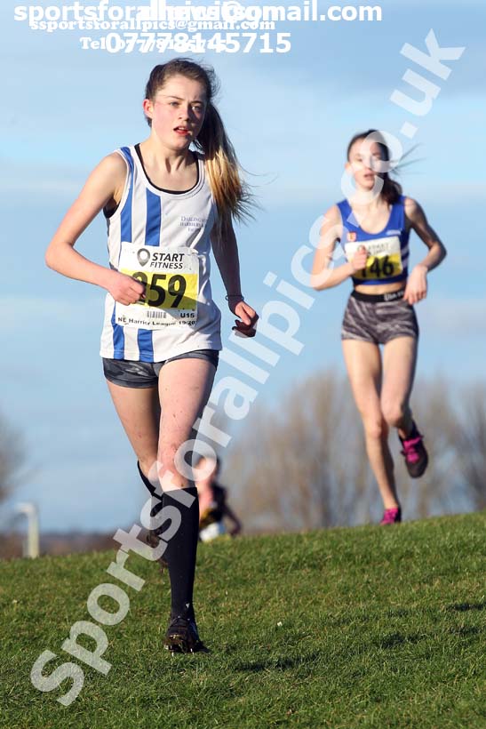 Girls under-15s Davison Shield, 2020 Sherman Cup/Davison Shield, Temple Park, South Shields.  Photo: David T. Hewitson/Sports for All Pics